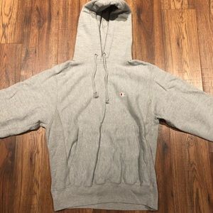 Small Grey Champion Hoodie Unisex